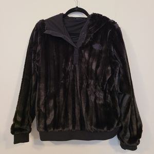 North Face Fur Pullover Hoodie
